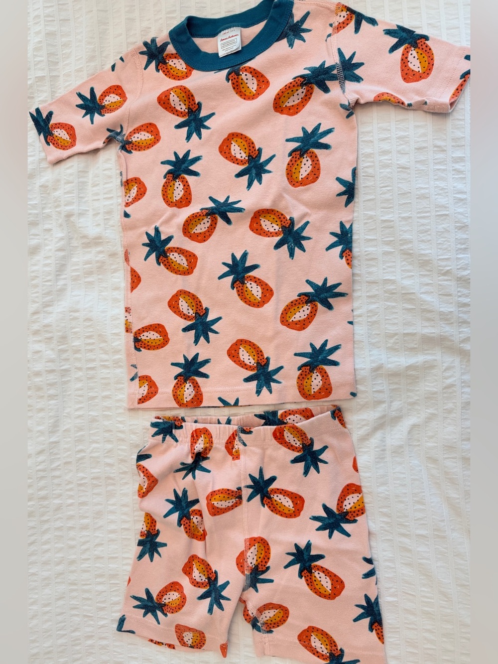 Hanna Andersson Short Sleeved Pajama Set. Size:8/130 cm